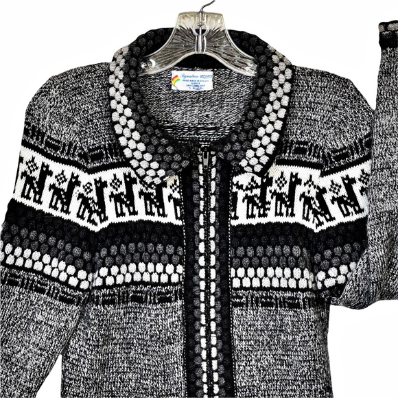 Signature Imports Cardigan Sweater Alpaca Handmade - Picture 2 of 8